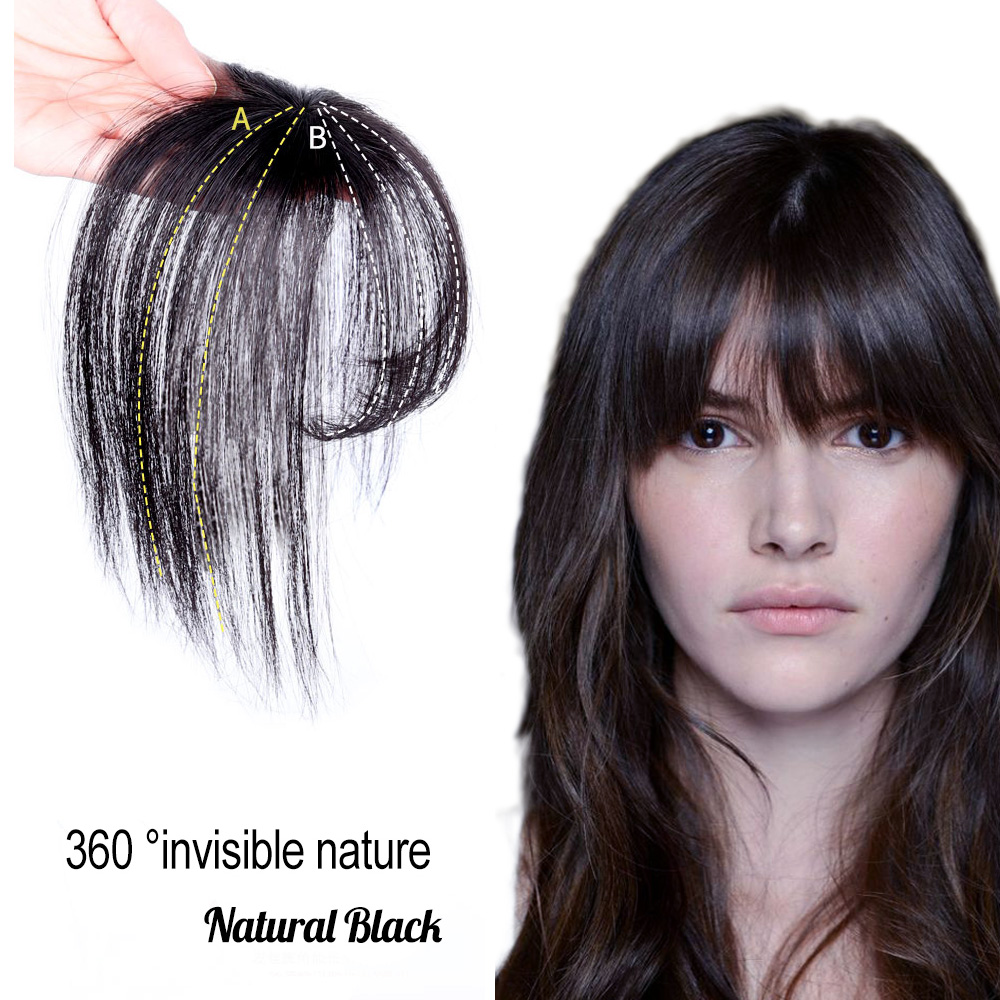 Bangs Hair Clip in Bangs 120% Human Hair Extensions Wispy Bangs French Bangs Fringe with Temples Bangs Hair Clip in Bangs 120% Human Hair Extensions Wispy Bangs French Bangs Fringe with Temples bangs hair clip human hair extensions,hair toppers for women,hairpieces,One-piece hair extension,Clip in bangs
