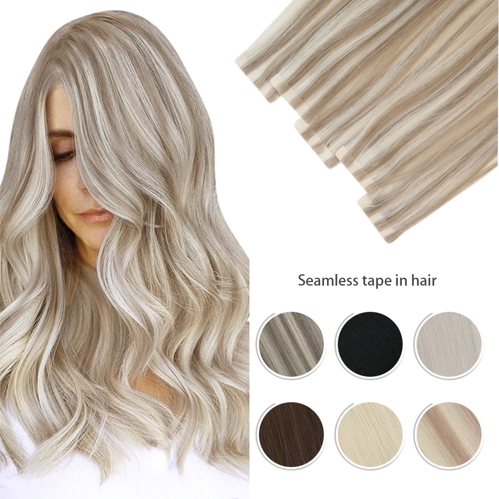 Tape in Extensions for Black Women Human Hair Full Head Double Sided Skin Weft Remy HairPieces 50grams 20pcs Natural Black Tape in Extensions for Black Women Full Head HairPieces tape in hair extensions,white tape in hair extensions,Full Head HairPieces